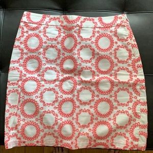 Banana Republic White linen skirt